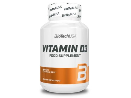 BioTech USA Vitamin D3 50mcg 120 tablet (Velikost 100 tablet)