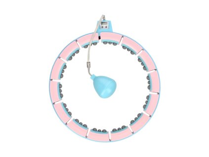 82119 9 masazni hula hoop fh06 se zavazim a pocitadlem modro ruzova