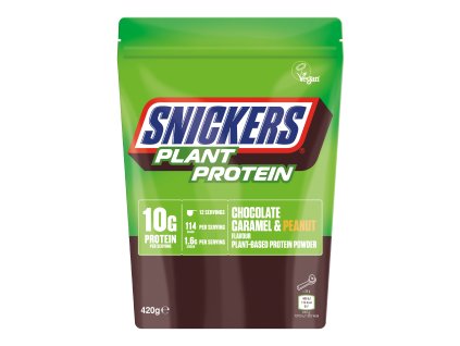 Mars Snickers Plant Protein Powder 420g - čokoláda/karamel/arašídy (Velikost 420g, Příchuť čokoláda, karamel, arašídy)