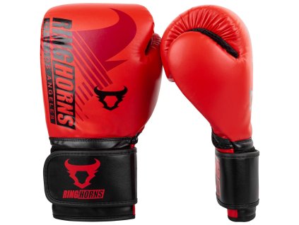 Boxerské rukavice RingHorns Charger MX červeno-černá (Velikost 10oz)