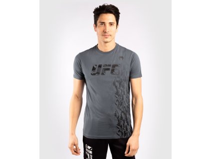 Pánské tričko UFC Venum Authentic Fight Week šedá (Velikost L)