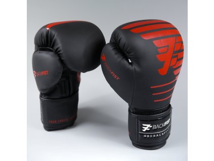 Boxerské rukavice BackFist Rebellion černo-červená (Velikost 10oz)