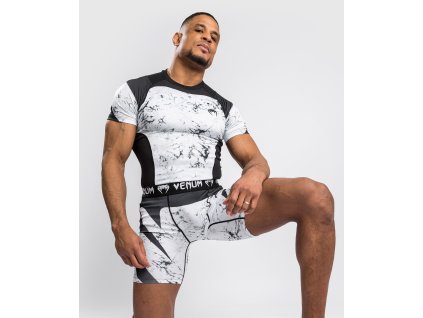 Rashguard Venum G-Fit krátký rukáv marble (Velikost XXL)