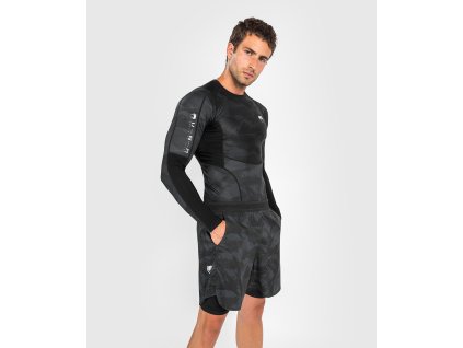 Rashguard Venum Electron 3.0 dlouhý rukáv černá (Barva mineral green, Velikost L)