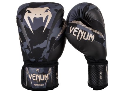 Boxerské rukavice Venum Impact dark/camo (Velikost 10oz)