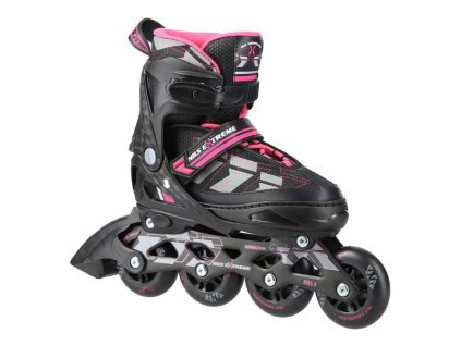 Kolečkové brusle NILS Extreme NA11002 A růžové (Velikost S(31-34))