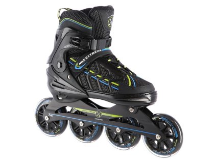 Kolečkové brusle NILS Extreme NA1128 černo-zelené (Velikost M(35-38))
