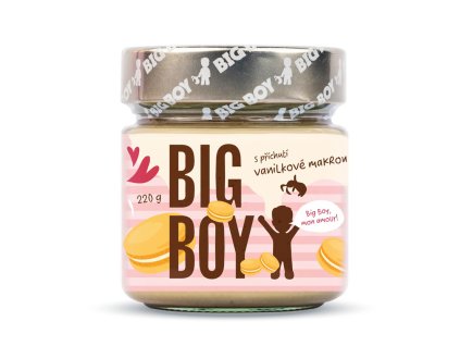 big boy vanilkova makronka krem z mandli a arasidu s prichuti vanilkove macronky 220g