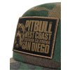 Kšiltovka Pitbull West Coast Blood Dog Camo Trucker (Barva tmavý maskáč, Velikost UNI)