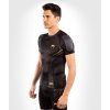 Rashguard Venum Athletics krátký rukáv černo-zlatá (Velikost XXL)