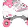 Quad kolečkové brusle NILS Extreme NQ1002 růžové (Velikost S(31-34))