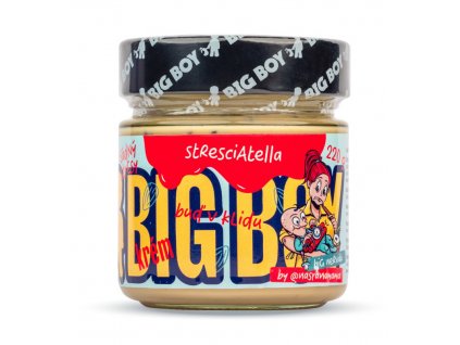BIG BOY® Stresciatella - Mandlový krém s kousky kakaových bobů 220g