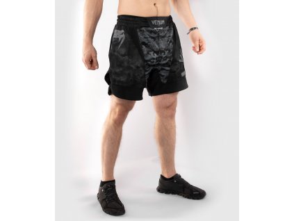 MMA šortky Venum Defender tmavý maskáč