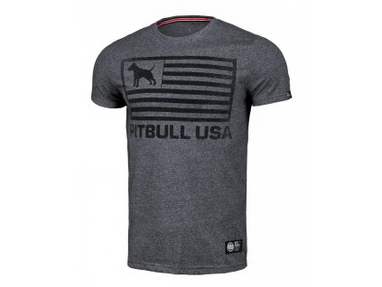Pánské tričko Pitbull West Coast USA námořní šedá
