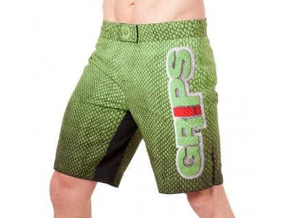MMA šortky Grips Snake green, vel. S