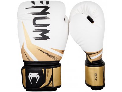 Boxerské rukavice Venum Challenger 3.0 bílo-zlatá
