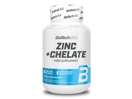 BioTech USA Zinc + Chelate 60 tablet (Velikost 60 tablet)