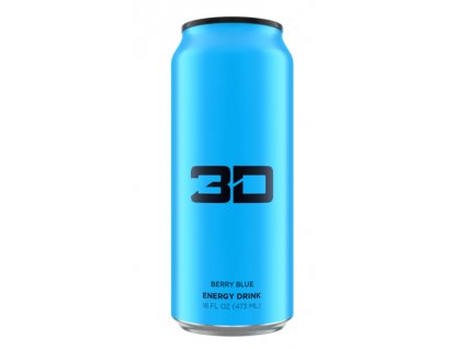 3D Energy drink 473ml (Příchuť modrá malina)