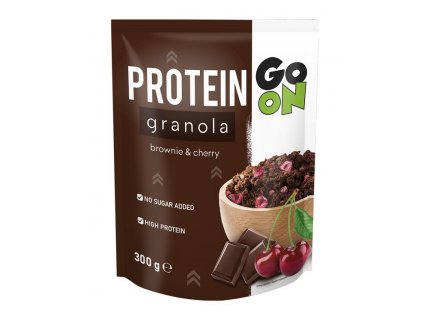 Go On Nutrition Protein Granola 300g (Velikost 300g, Příchuť brownie/višeň)
