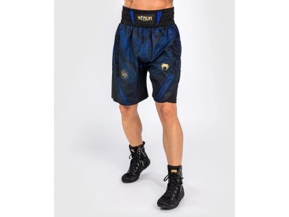 Boxerské šortky Venum Loma černo-modrá (Barva černo-zlatá, Velikost M)