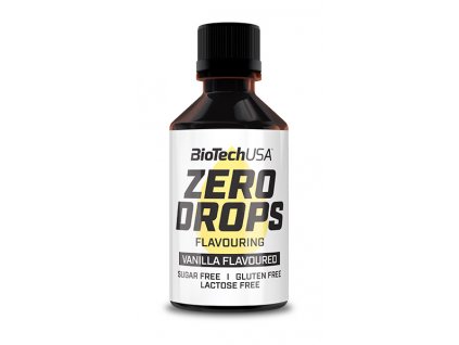 BioTech USA Zero Drops 50 ml (Příchuť vanilka)