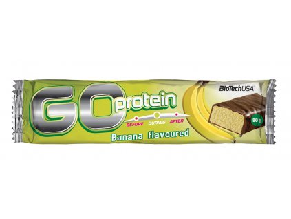 BioTech USA Go Protein Bar 80g (Velikost 80g, Příchuť banán)