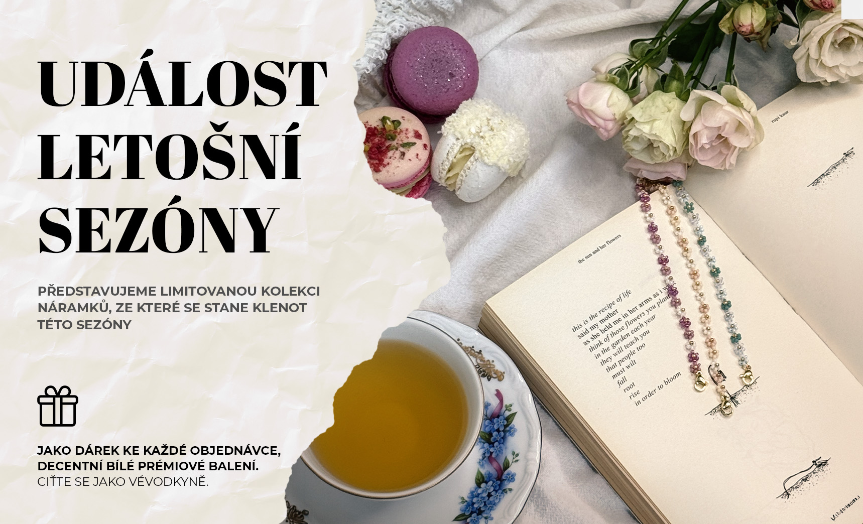 Banner pro kampaň čaj o páté