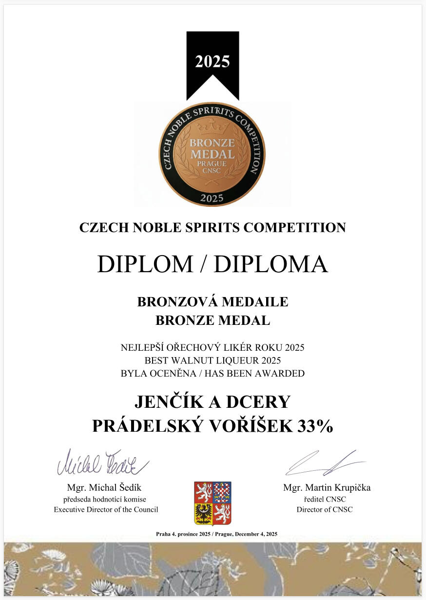 V roce 2025 bronz získal Prádelský Oříšek