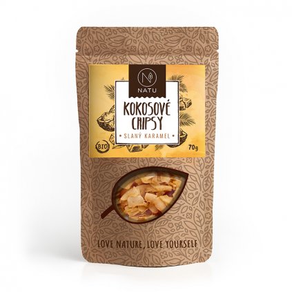 Kokosové chipsy slaný karamel 70 g