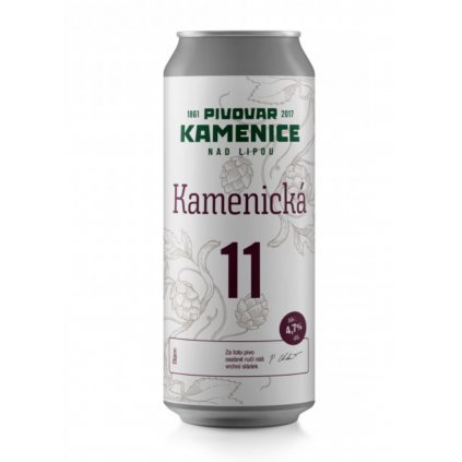 Kamenická 11 plechovka 0,5 l