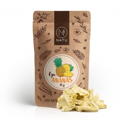 Natu - Lyofilizovaný ananas - Velké  35 g