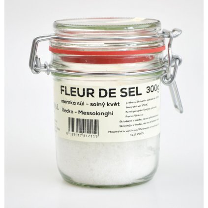 Fleur de Sel - solný květ, mořská sůl, Řecko - Messolonghi