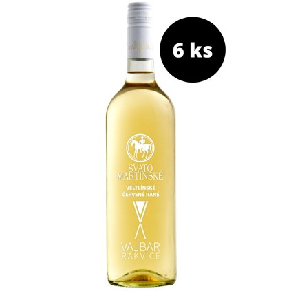 Svatomartinské víno veltínské červené rané 6ks