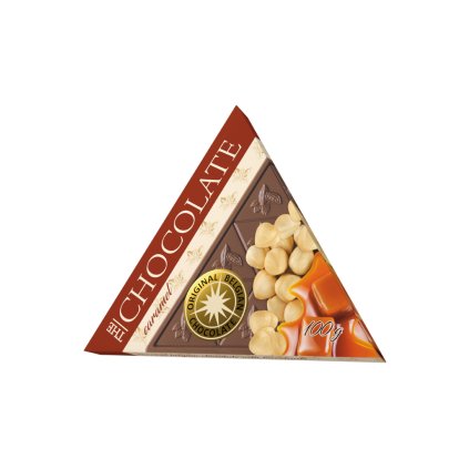 Čokoláda karamelová s lískovými oříšky - Severka 100 g
