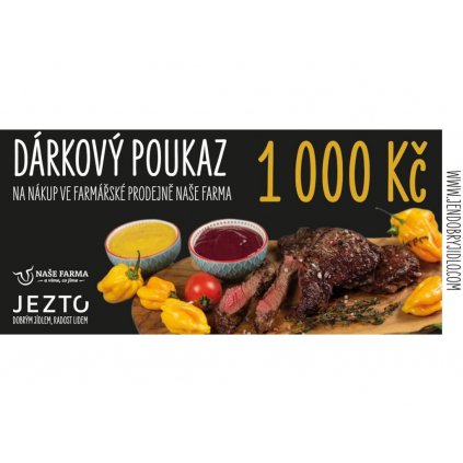 Dárkový poukaz 1000 Kč