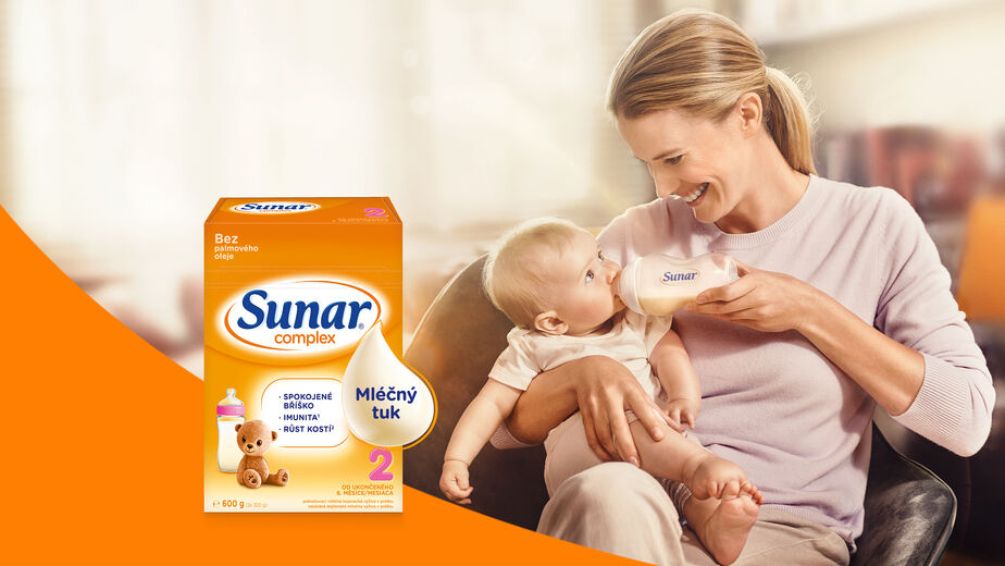 Oblíbená kojenecká mléka Sunar