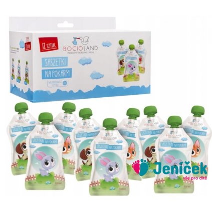 Opakovaně použitelné potravinové sáčky, 150 ml - 12 ks v balení