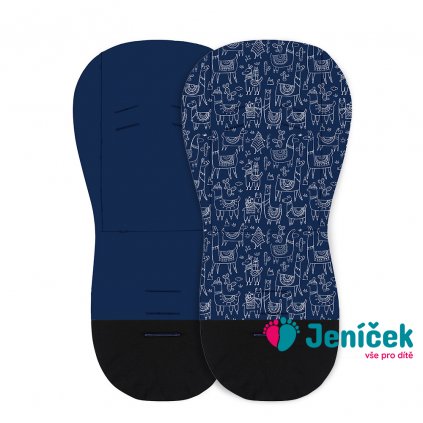 PETITE&MARS Vložka do kočárku Foamy Blue Lama