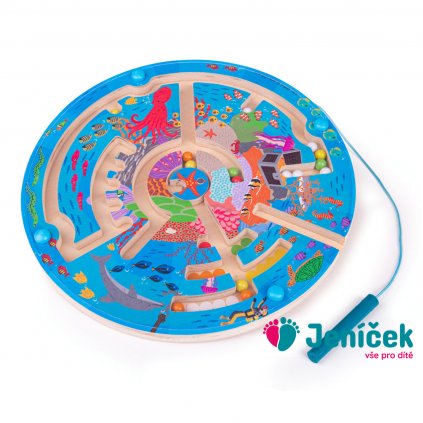 Bigjigs Toys Magnetické bludiště Podmořský život