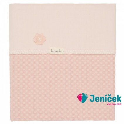 Koeka Deka Antwerp 75x100, waffle/flanel, shadow pink/light shadow pink