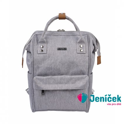 BabaBing Mani přebalovací taška/ batoh, Grey Marl