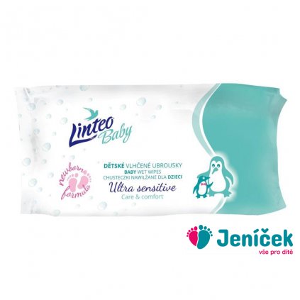 Dětské vlhčené ubrousky Linteo Baby Ultra Sensitive 64 ks