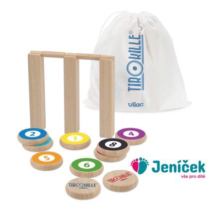 Vilac TirOkille Hra dovednosti a strategie 4 v 1