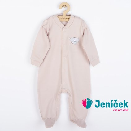 Kojenecký bavlněný overal New Baby BrumBrum old pink