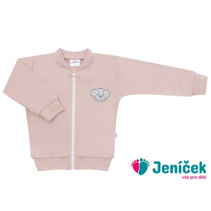 Kojenecká bavlněná mikina New Baby BrumBrum old pink