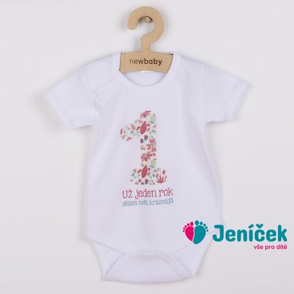 Body s potiskem New Baby Už jeden rok dělám svět krásnější