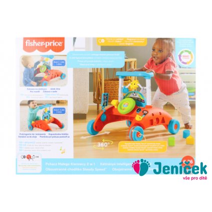 Fisher-Price Oboustranné chodítko steadyspeed HJP44