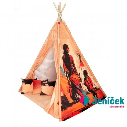 Indiánské teepee Indiánka