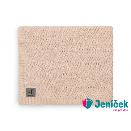 Deka pletená 75x100 cm River Knit Pale Pink