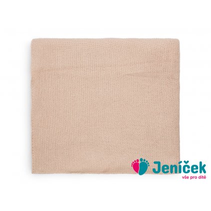 Deka pletená 75x100 cm Basic Knit Pale Pink
